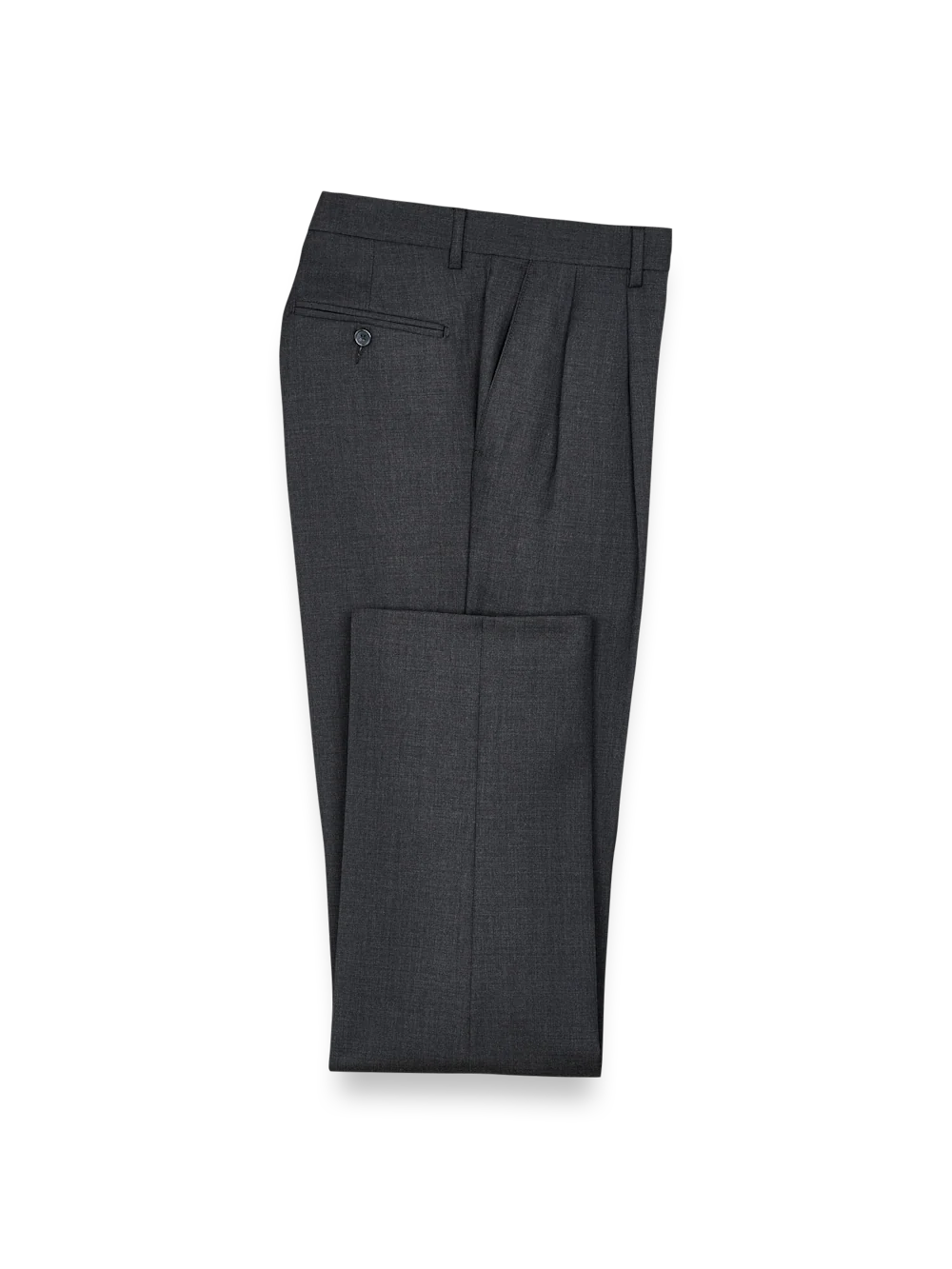 Wool Gabardine Pants - Charcoal - Image 6