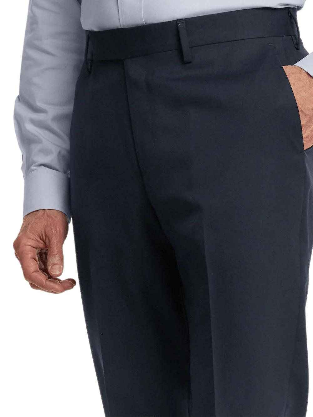 Wool Gabardine Pants - Dark Navy - Image 5