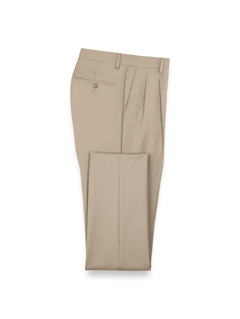 Wool Gabardine Pants - Tan - Image 6