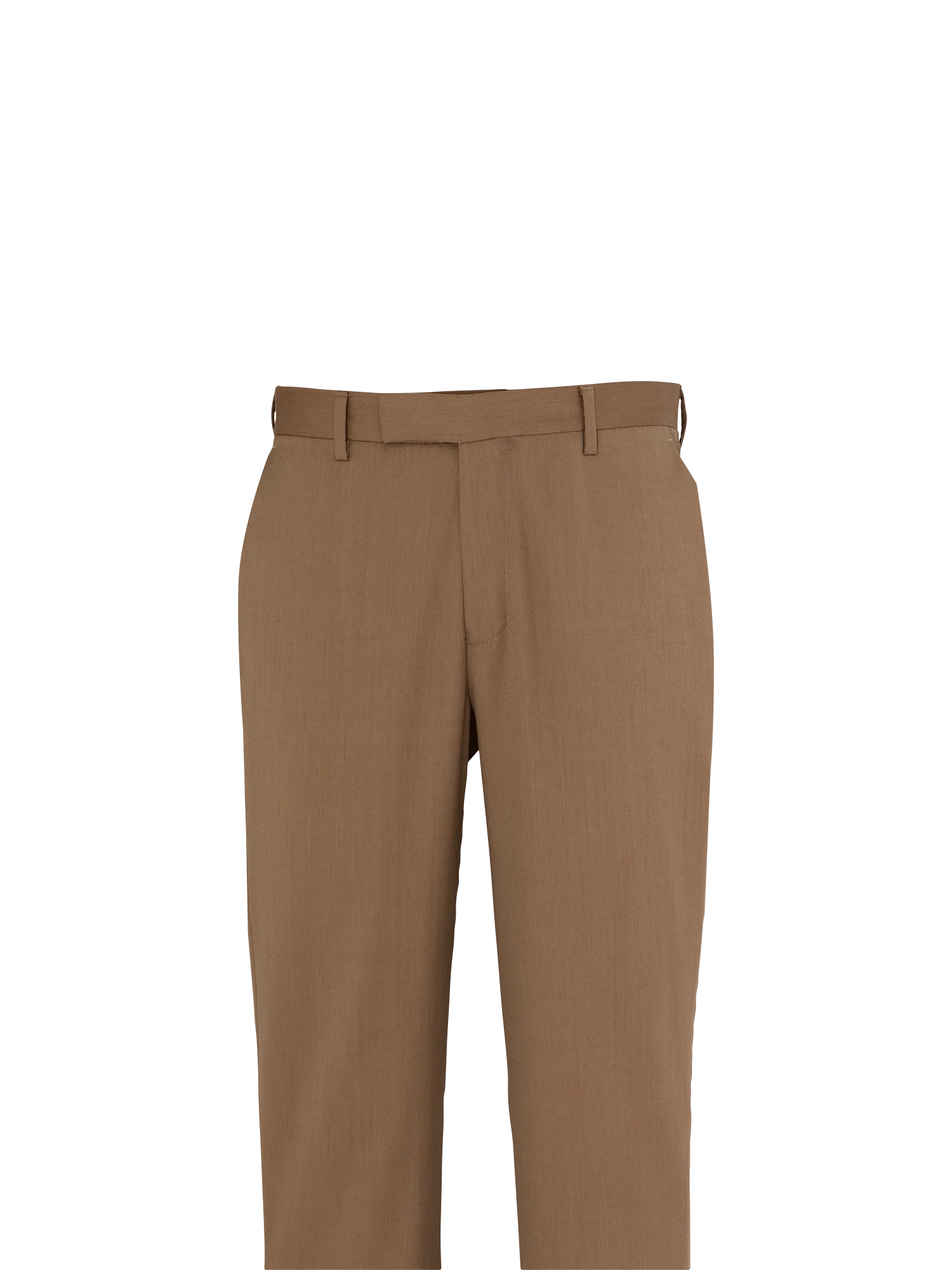 Wool Gabardine Pants - Light Brown - Image 2