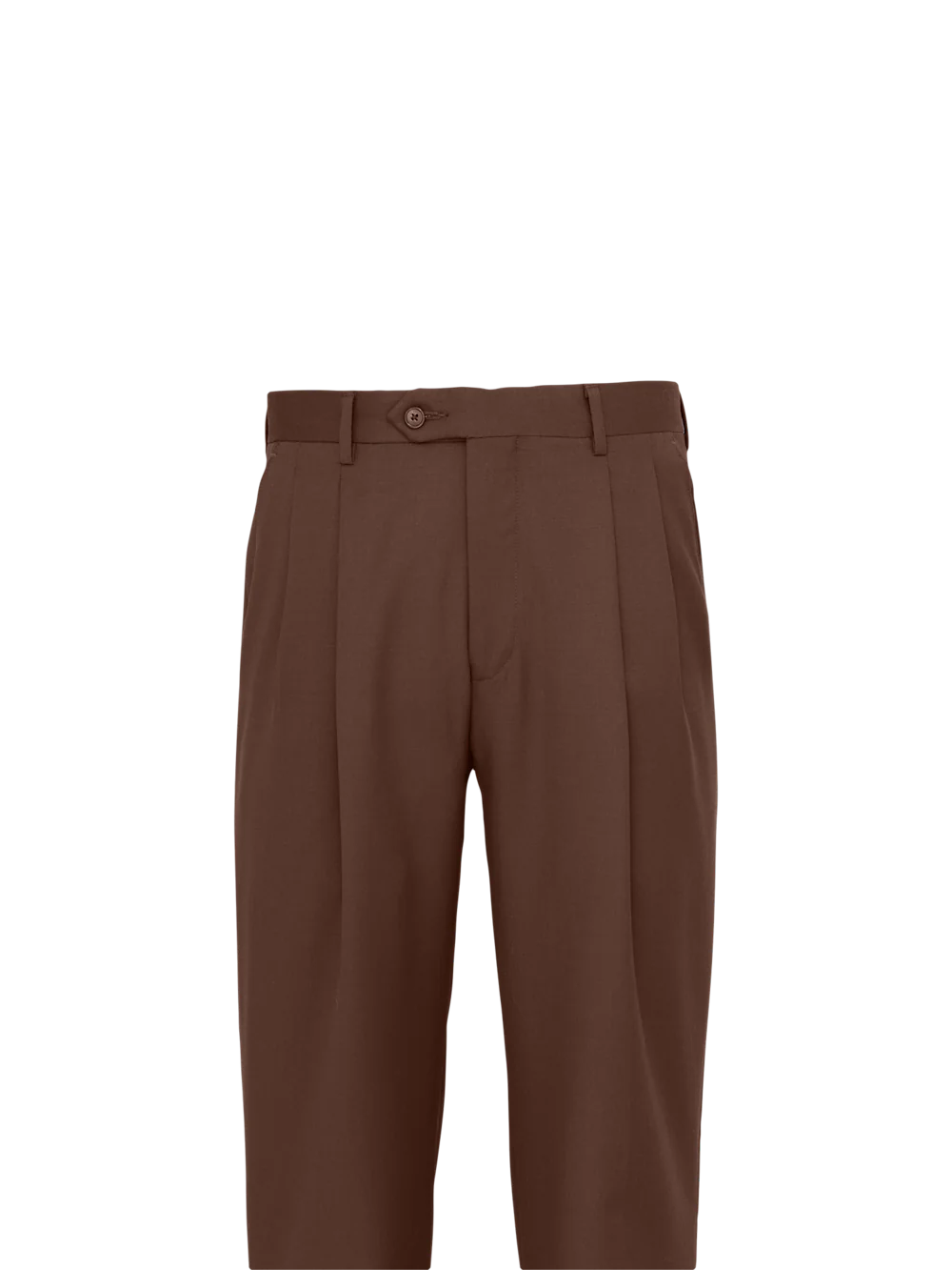 Wool Gabardine Pants - Brown - Image 7