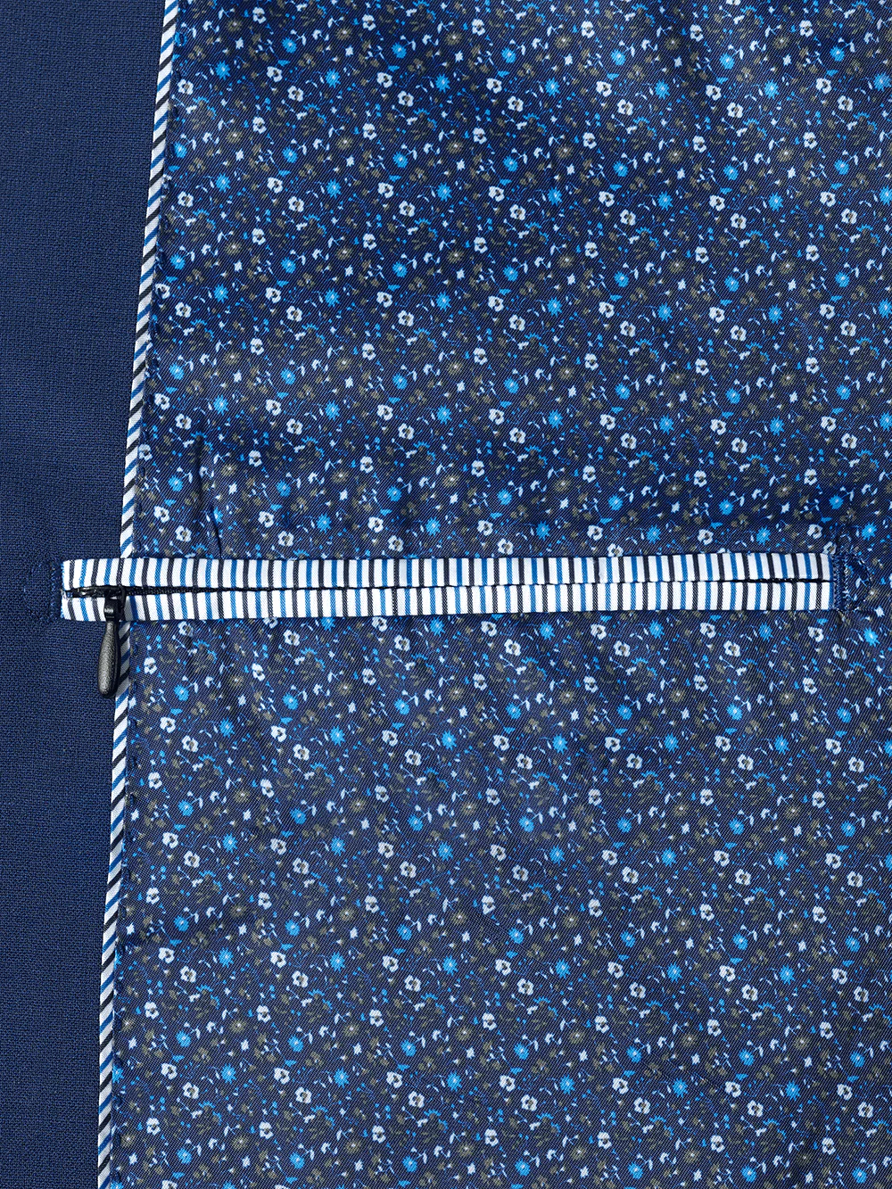 Wool Stretch Bengaline Notch Lapel Suit Jacket - Black - Image 2
