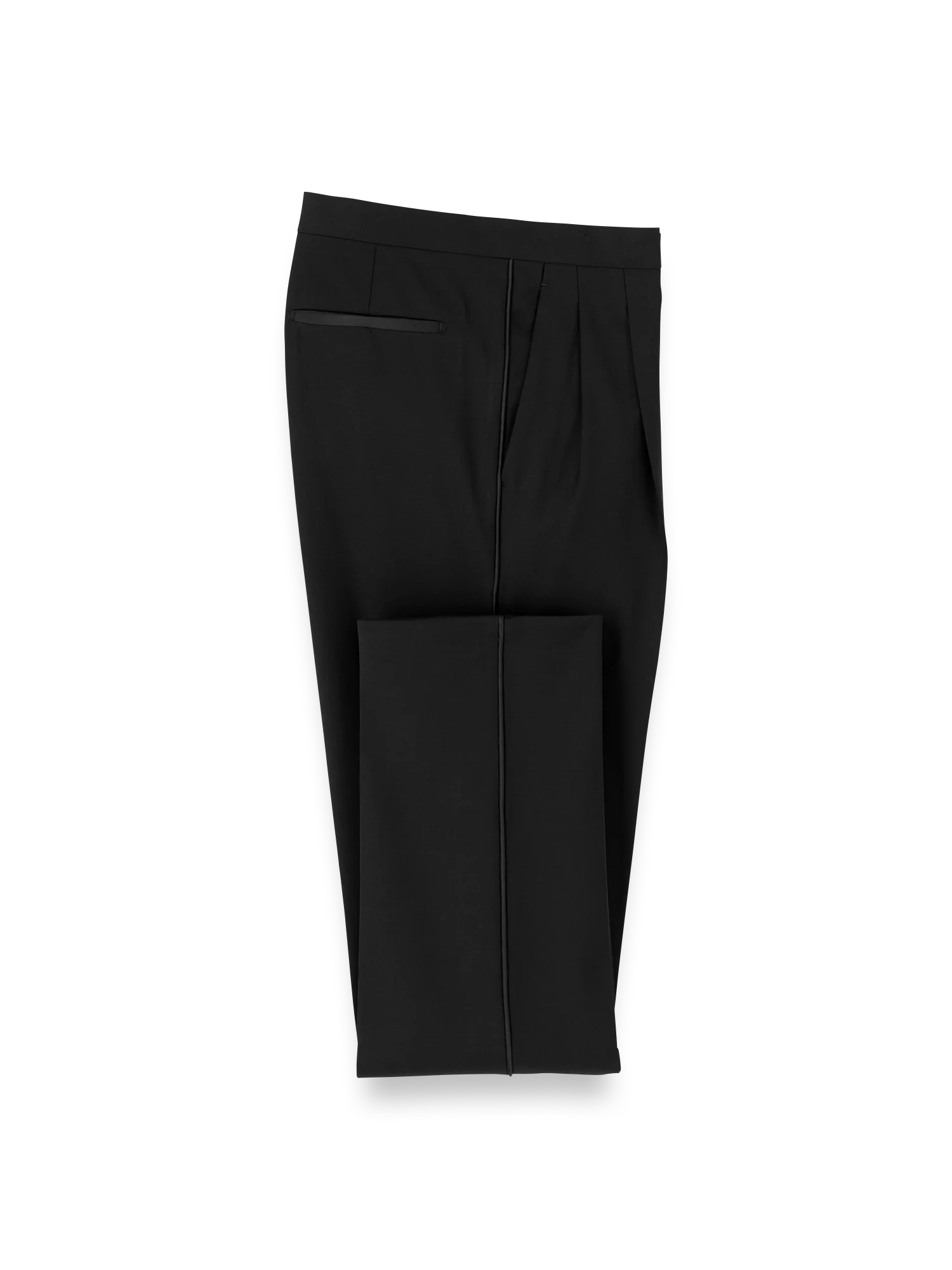 Wool Stretch Peak Lapel Tuxedo - Black - Image 10